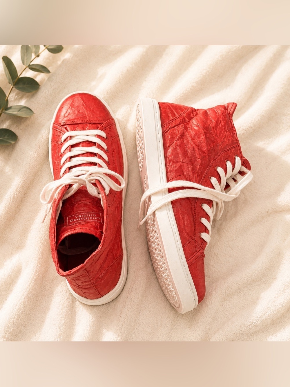 Palladium Red High-Top Sneakers